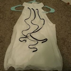 Black and white dressy shirt